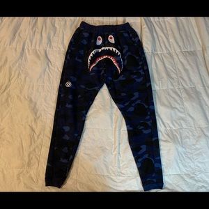 Tailored BAPE blue camo pants